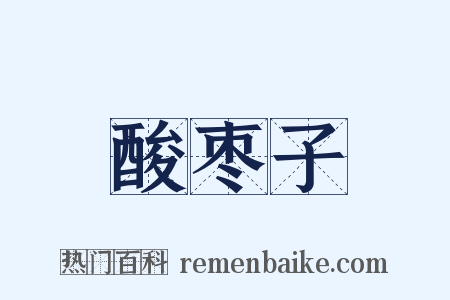 酸枣子是什么意思的图片